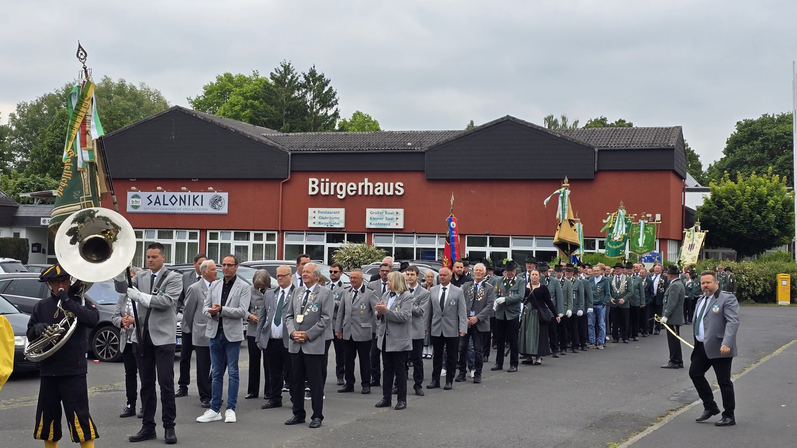 Ehrensalut des Büdinger Gewehrzugs